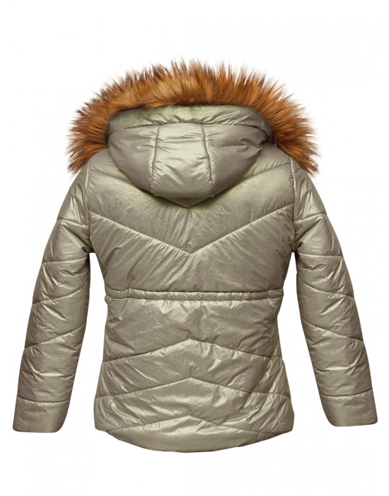 Girls Jacket Quilted Ocean Green